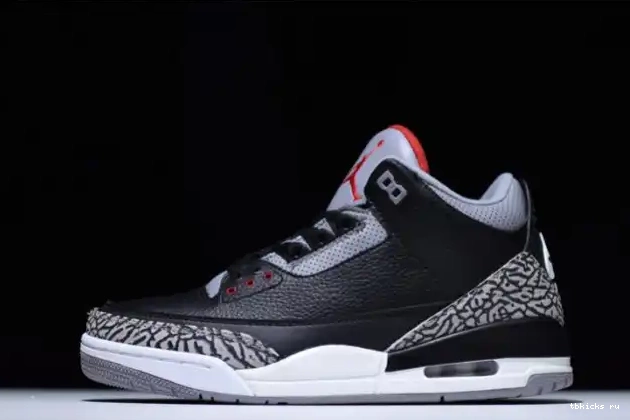 TB 3 Air Jordan Cement 854262-001 Black 0524
